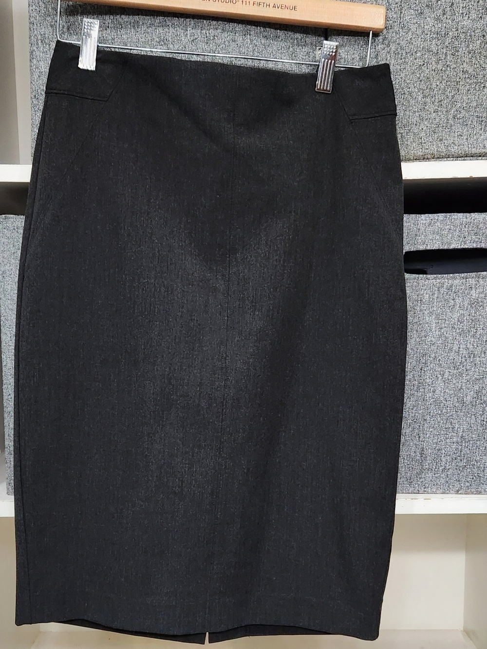 LOFT Dark Charcoal Pencil Skirt